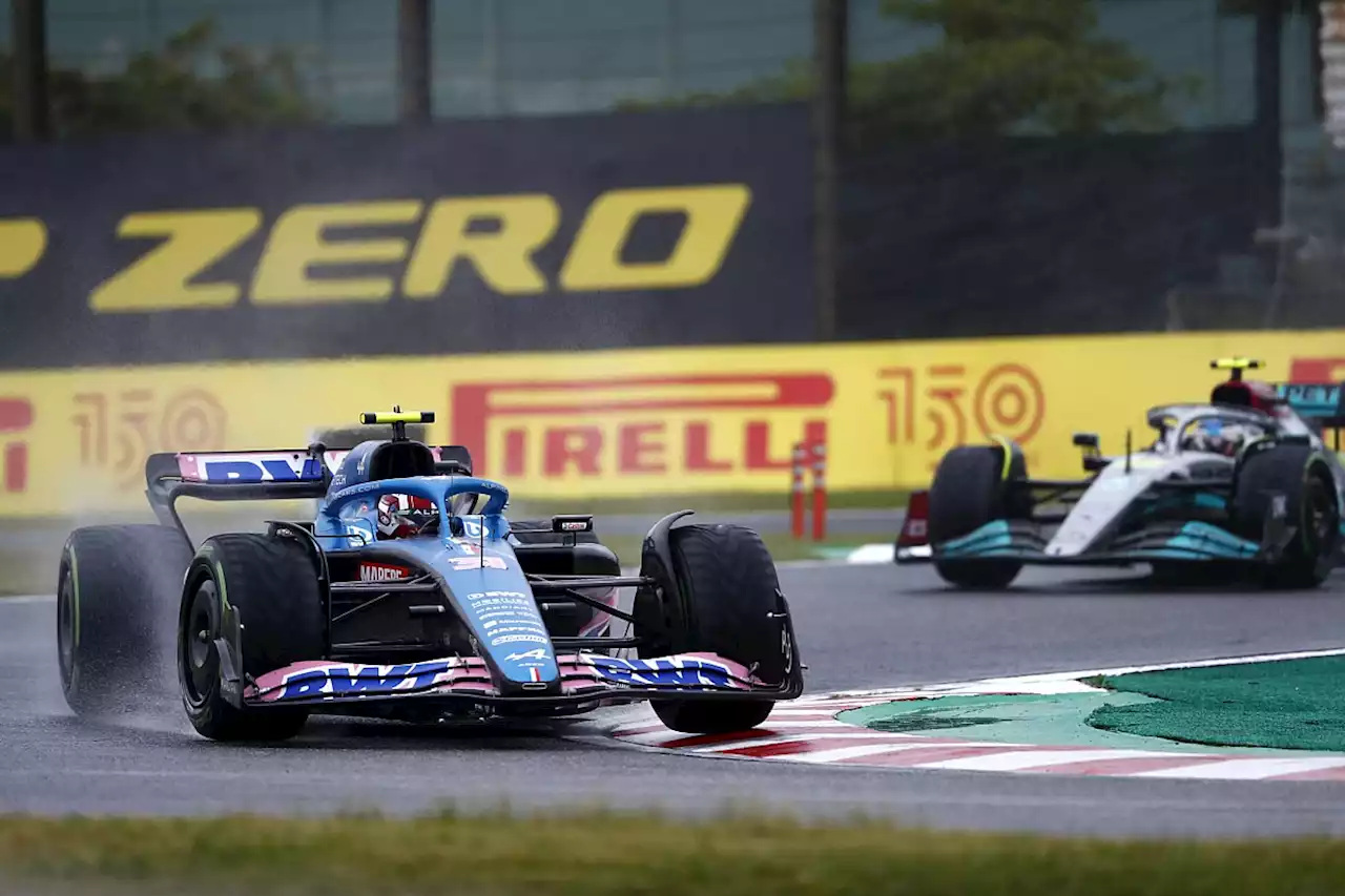 Hamilton &quot;had a blast&quot; in Suzuka F1 wet race, Ocon battle &quot;the most fun&quot;