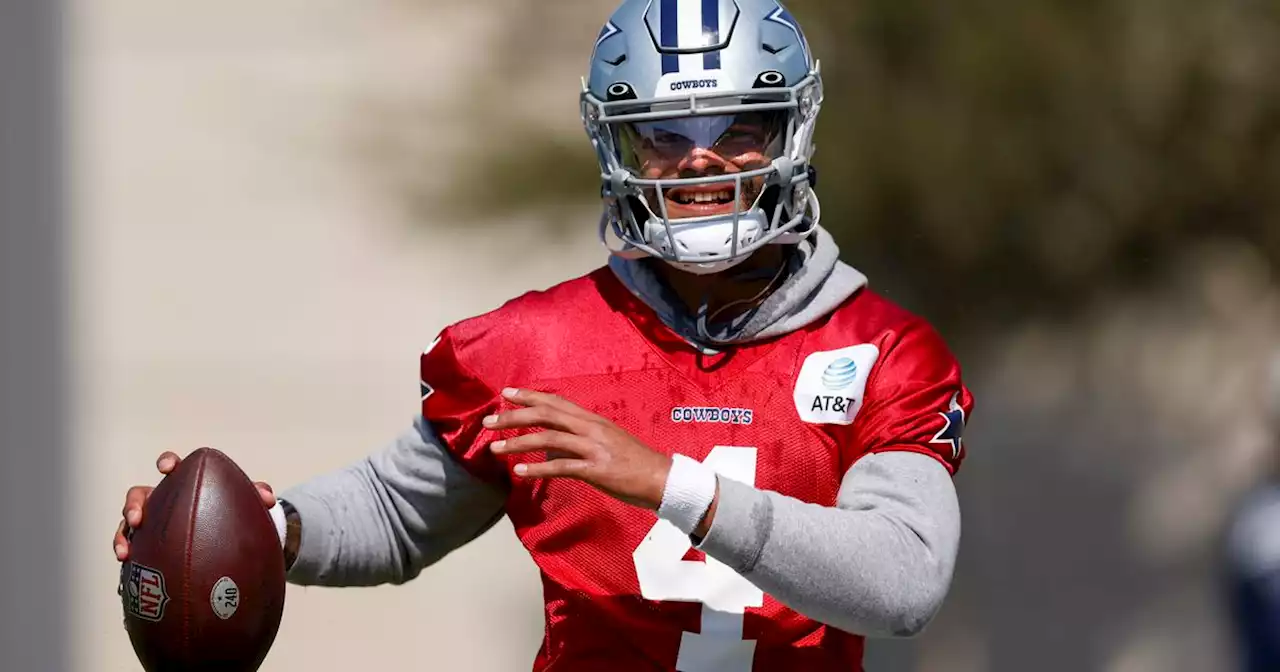 Jerry Jones: Cowboys QB Dak Prescott (thumb) will start throwing Wednesday