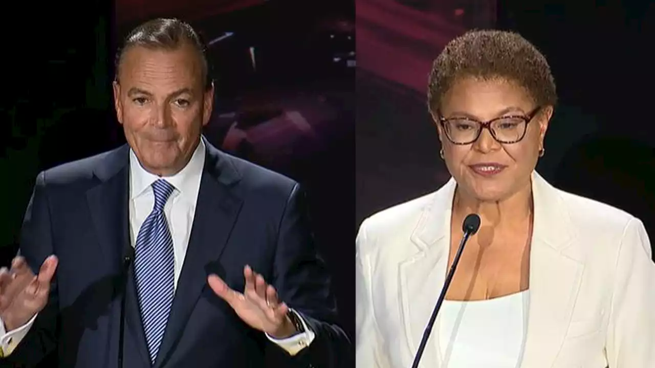 Bass, Caruso prepare for last debate amid chaos at LA City Hall