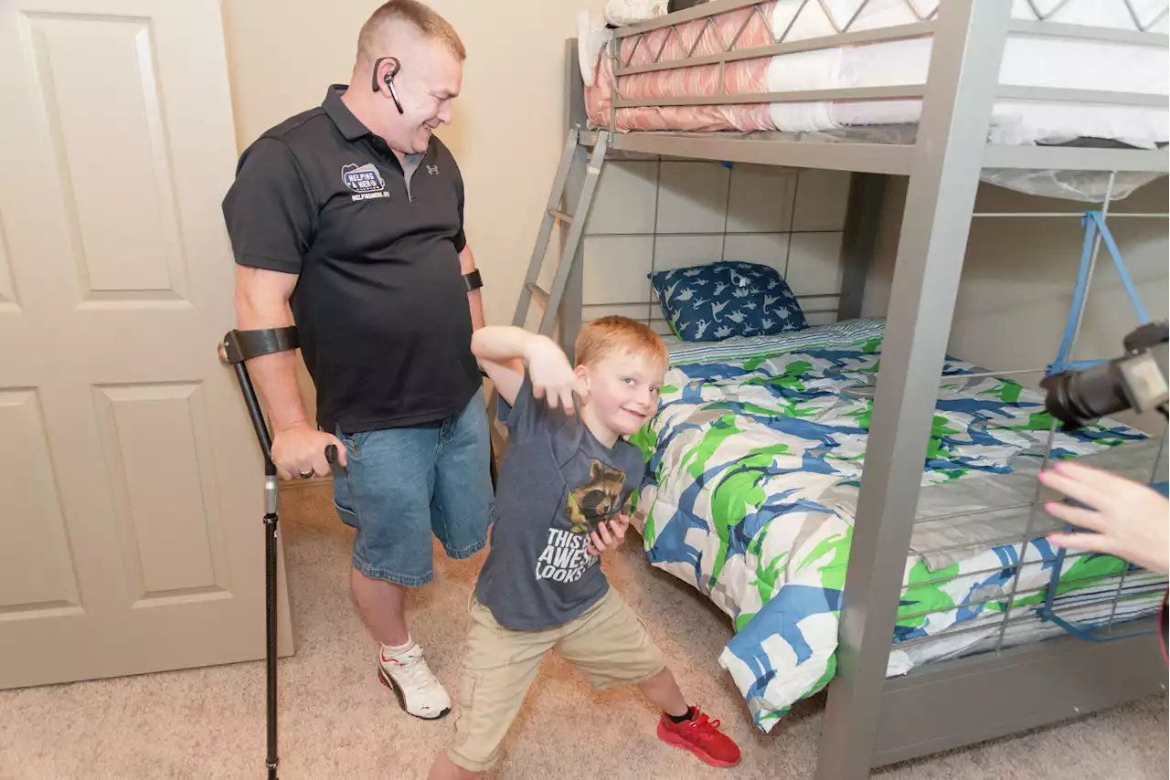 Veteran’s family gets a surprise welcome to new furnished apartment in Cypress