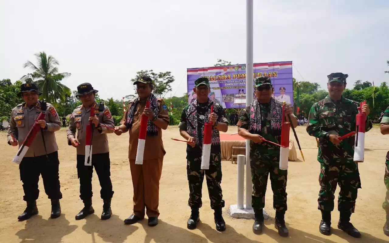 TMMD di Waringinkurung Serang Buka 2 Simpul Jalan Desa