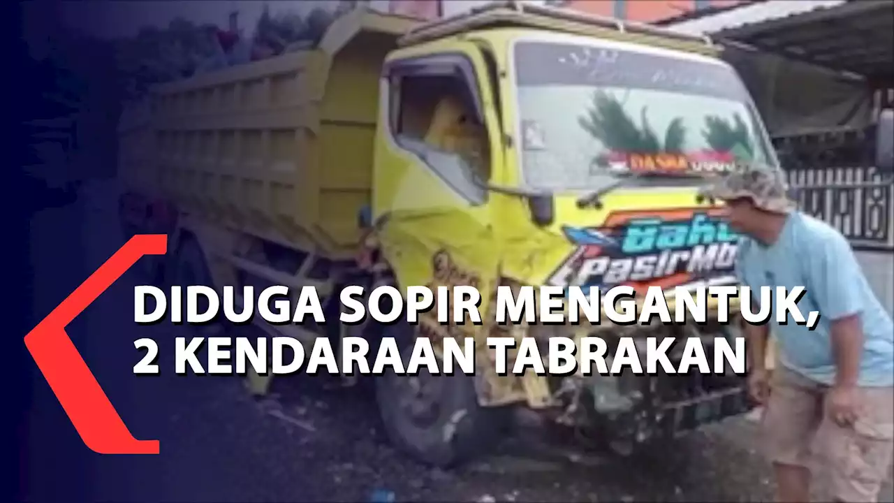 Diduga Sopir Mengantuk, 2 Kendaraan di Banyumas Tabrakan