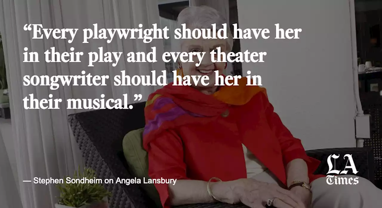 Appreciation: Angela Lansbury, an instantly recognizable and readily transformable talent