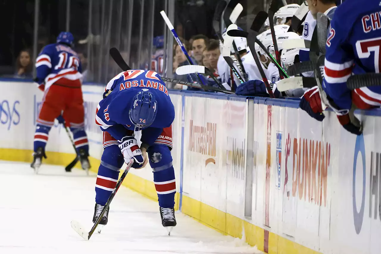 Vitali Kravtsov injury reminder of Rangers’ tenuous salary cap situation