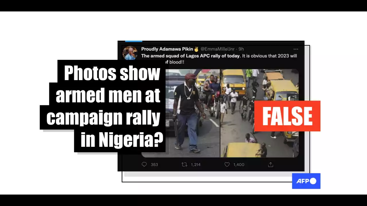 Photos show armed men at protest against Boko Haram in 2011, not a recent political rally