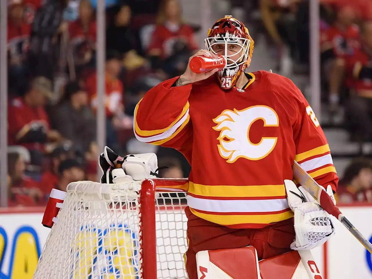 Flames netminder Markstrom misses practice due to illness