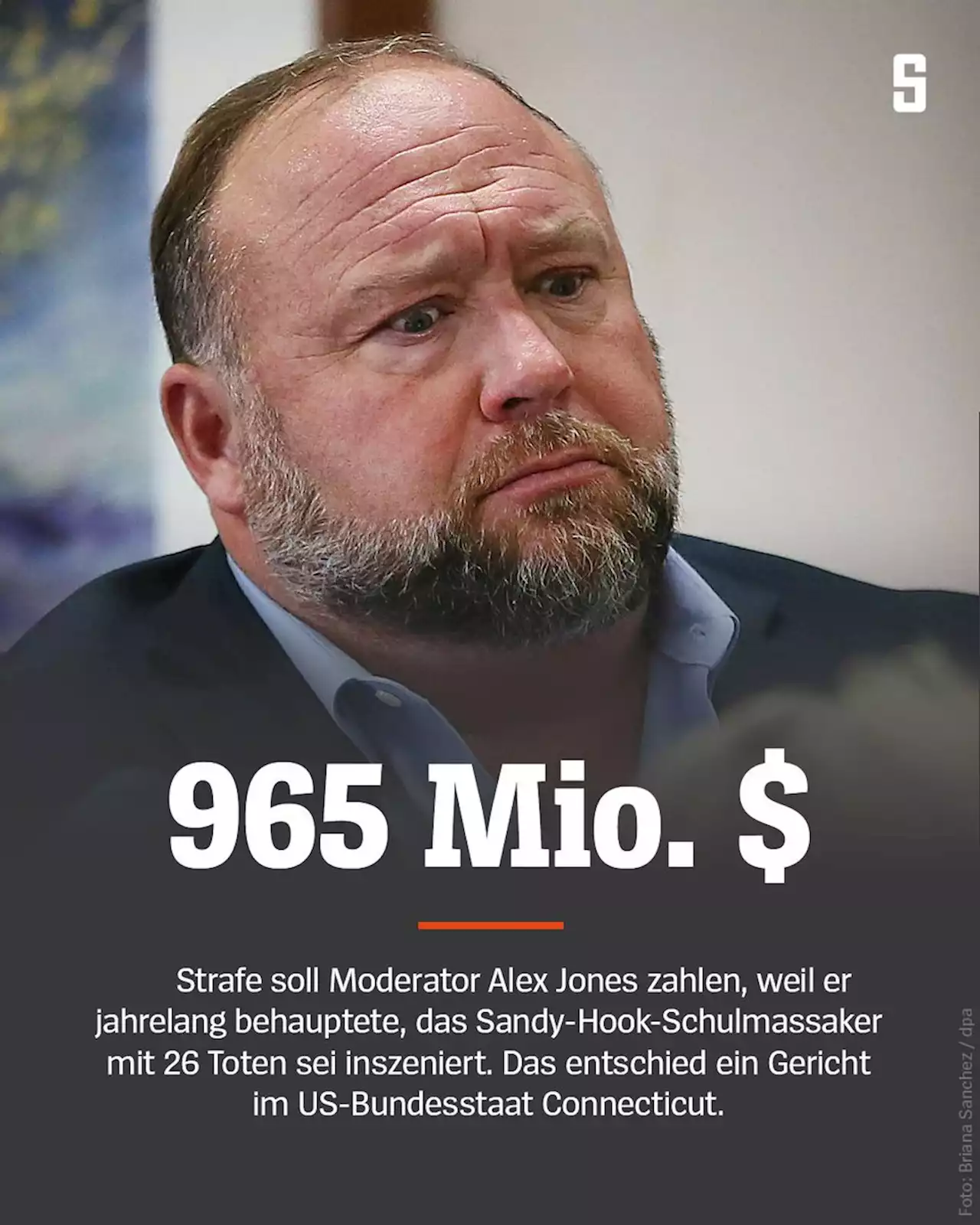 US-Verschwörungstheoretiker Alex Jones muss fast eine Milliarde Dollar zahlen