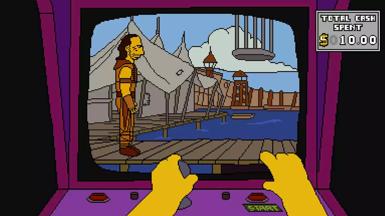 The Simpsons' famous Waterworld arcade joke is now a fully playable game