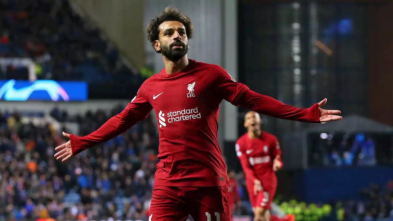 FC Liverpool feiert Kantersieg bei Glasgow Rangers - Mohamed Salah mit Hattrick in sechs Minuten