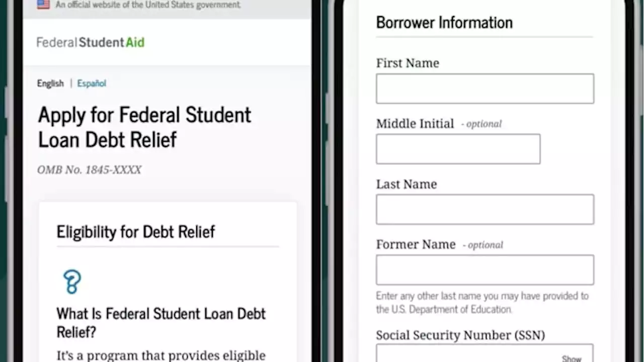 White House officials share preview of the student debt relief application form