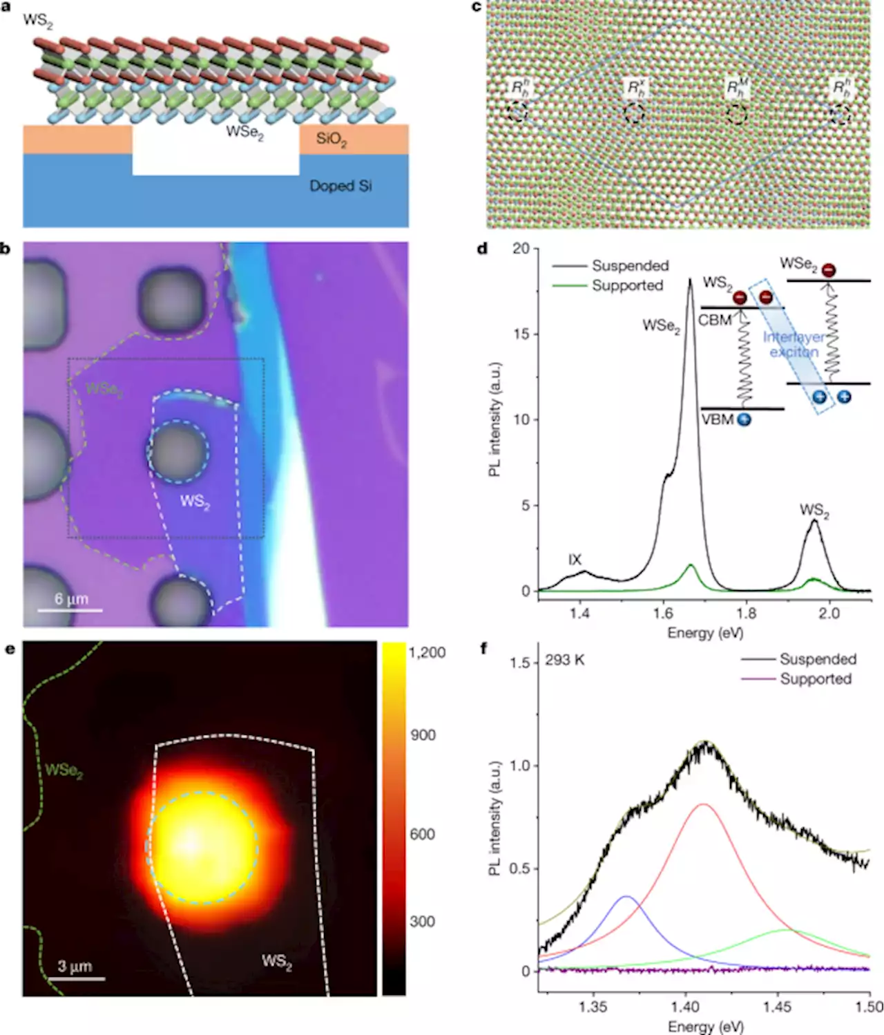 Enhanced interactions of interlayer excitons in free-standing heterobilayers - Nature