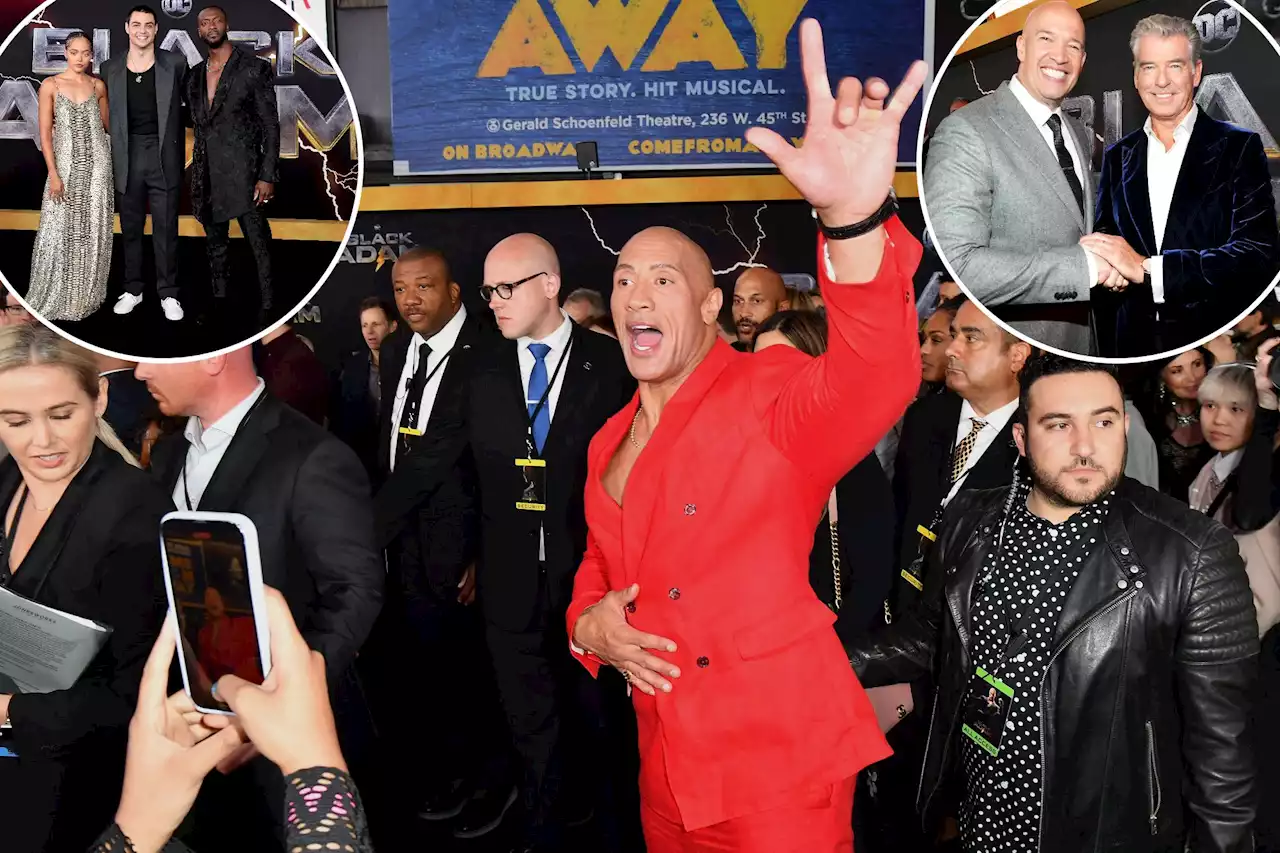 ‘Black Adam’ stars in NYC for premiere