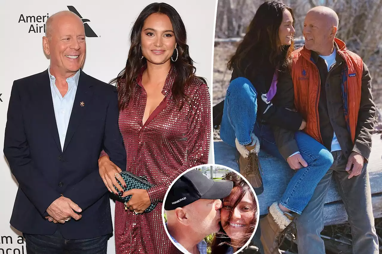 Emma Heming posts sweet PDA pic with Bruce Willis amid aphasia battle