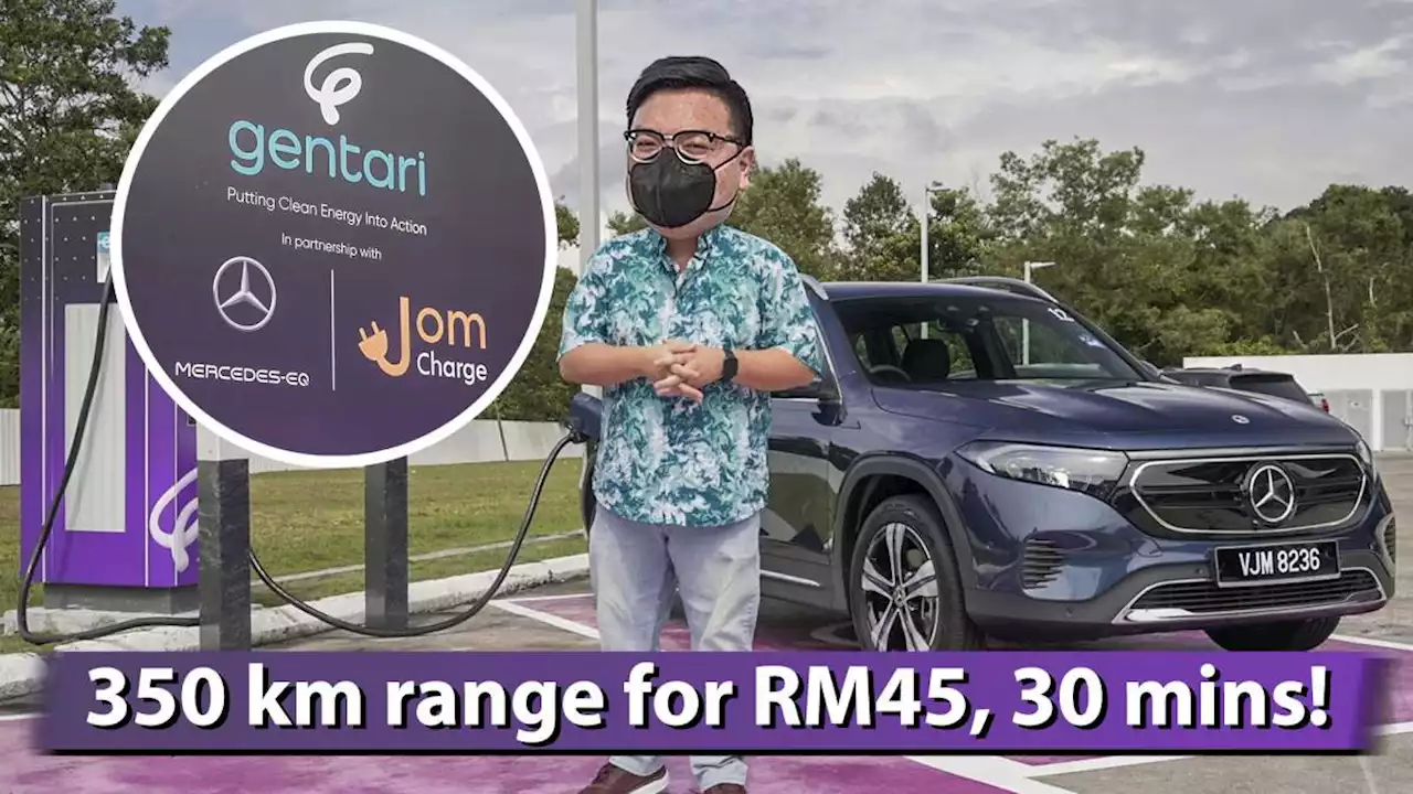 Gentari x Mercedes-EQ 180 kW DC charger at Petronas Pedas Linggi - 350 km in 30 mins for as low as RM45 - paultan.org