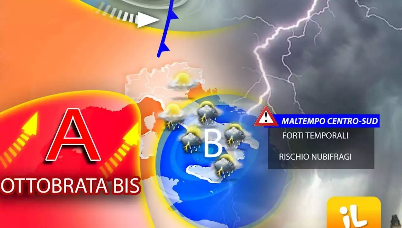 Previsioni meteo: altre 24 ore di maltempo, poi torna l’anticiclone africano con sole e caldo