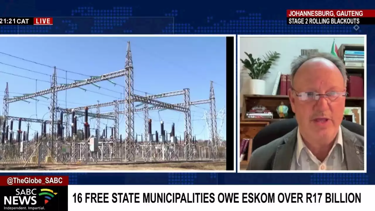 Free State's 16 municipalities owe Eskom over R17 billion