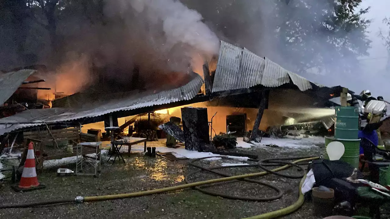 Erneut Landwirtschaftsgebäude zerstört - Schweizer Bauer