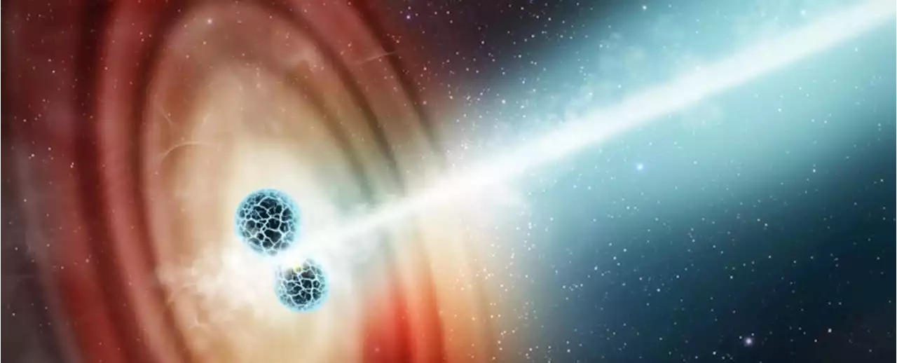 Matter Ejected From Crashing Neutron Stars Appeared to Break Light Speed