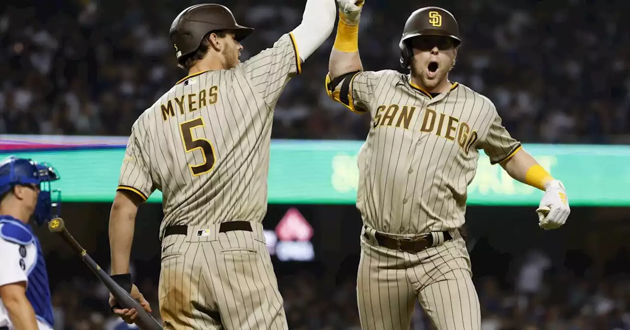 Padres rally, draw even with Dodgers in NL Division Series