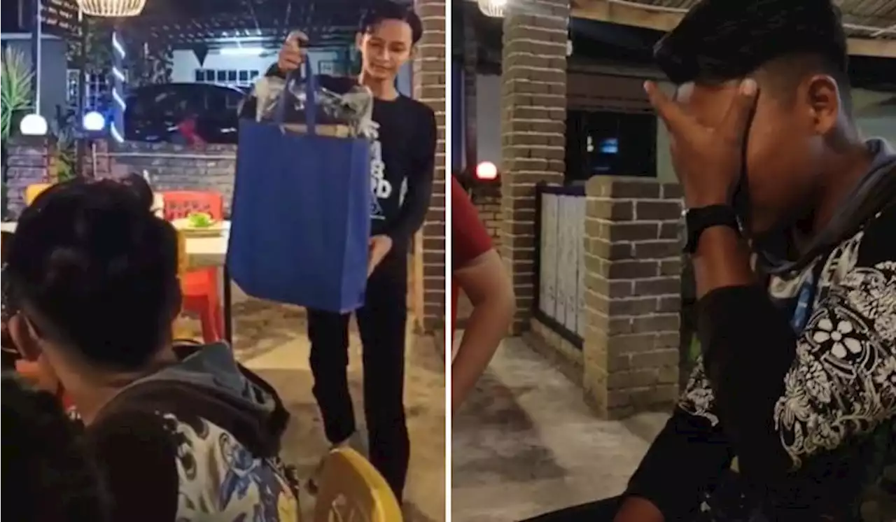 [Watch] Local Student Cries When Friends Surprised Him With A Laptop For Uni | TRP