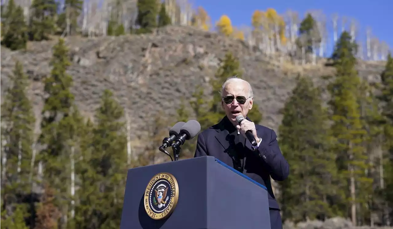 Biden stumps for Democrats out West with a message of climate, health care and infrastructure wins