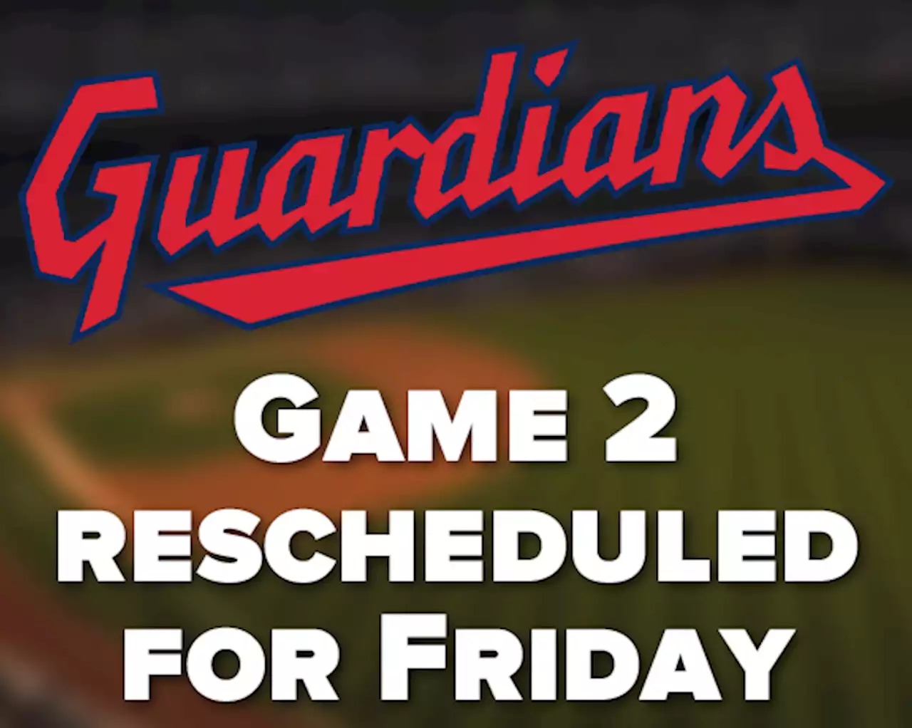 Guardians-Yankees game postponed due to inclement weather