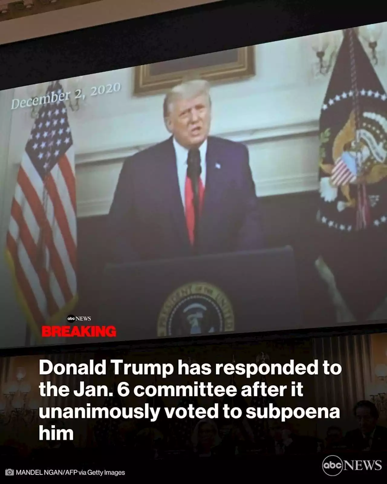 In historic move, House Jan. 6 committee votes to subpoena Trump