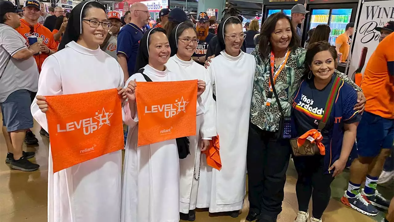 Rally nuns return to Minute Maid Park to cheer on Houston Astros