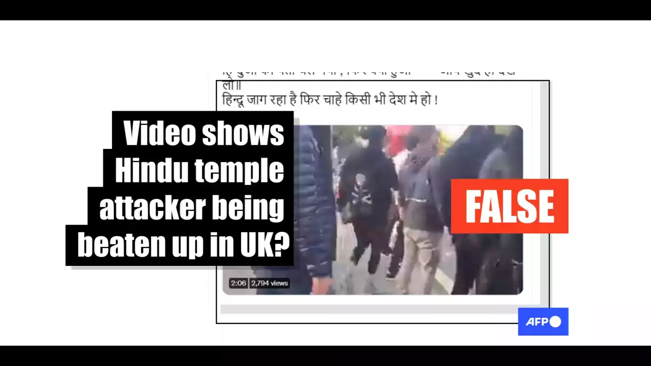 Video shows Iran protest in London, not 'Hindu mob attacking Birmingham temple vandal'