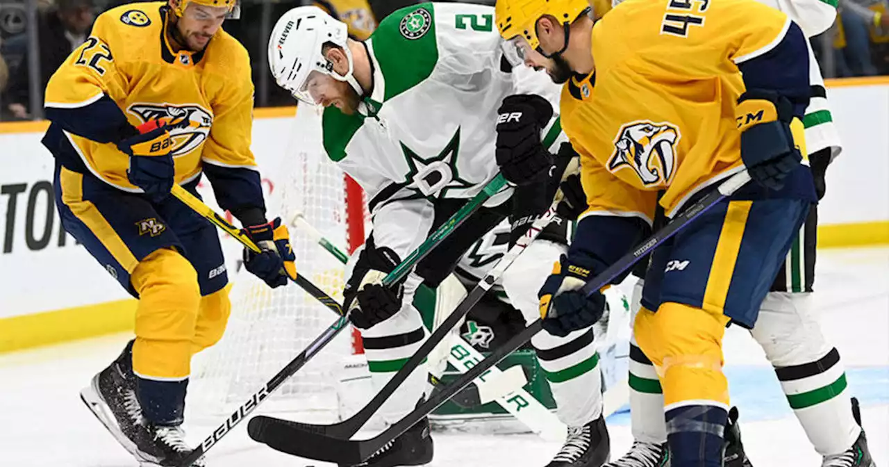 Marchment scores 2, Stars beat Predators 4-1