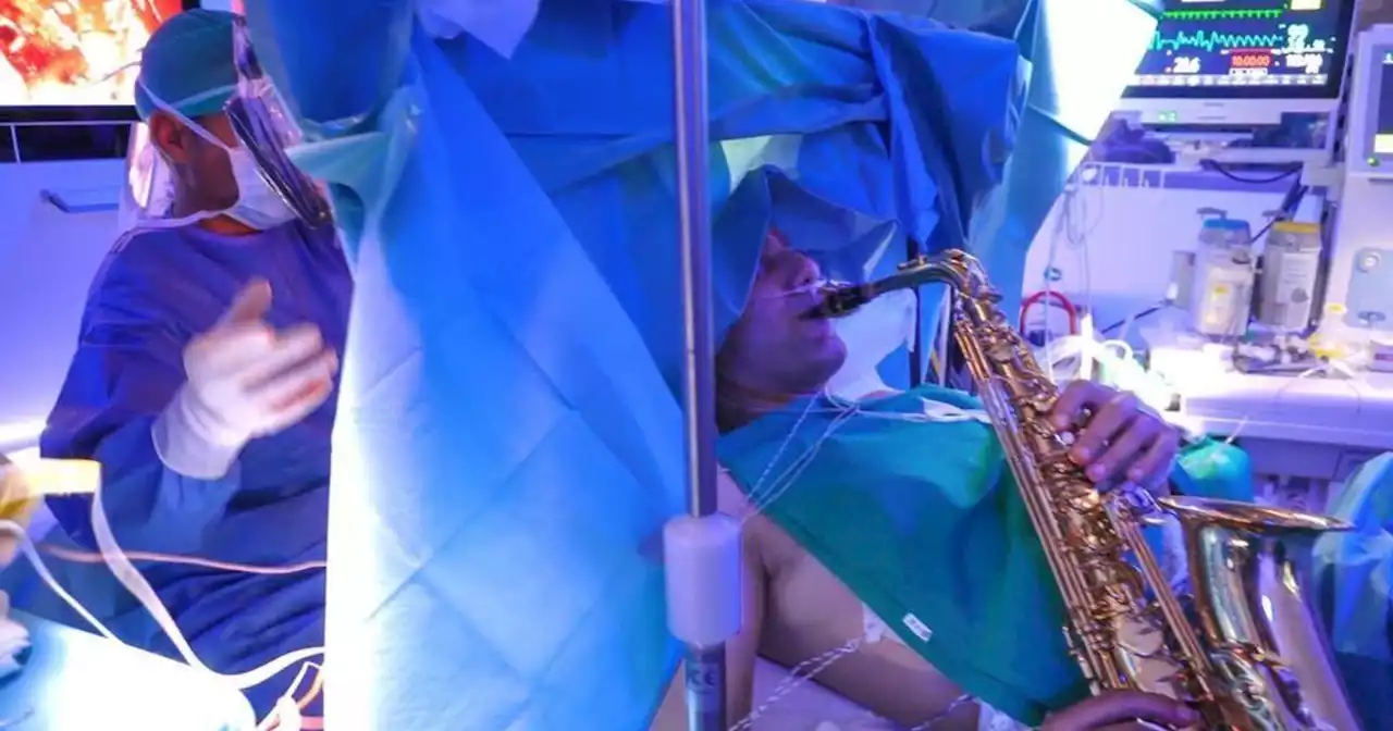 Man plays his saxophone through 9-hour, 'very, very complex' brain surgery to remove tumor