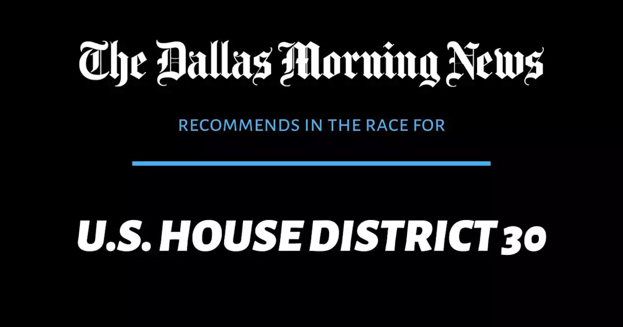 Our recommendation for the 30th Congressional District