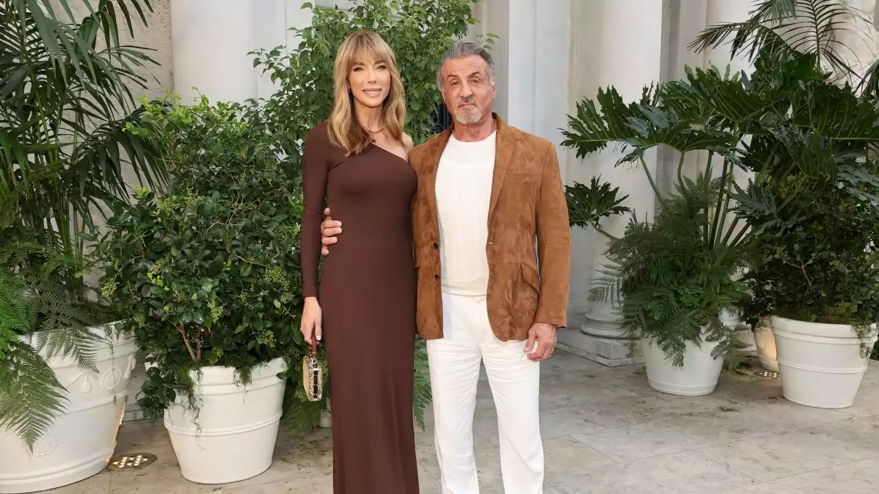 Sylvester Stallone & Jennifer Flavin Attend Ralph Lauren Runway Show