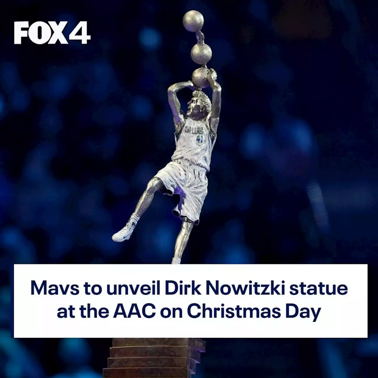 Dallas Mavericks to unveil Dirk Nowitzki statue at AAC on Christmas Day