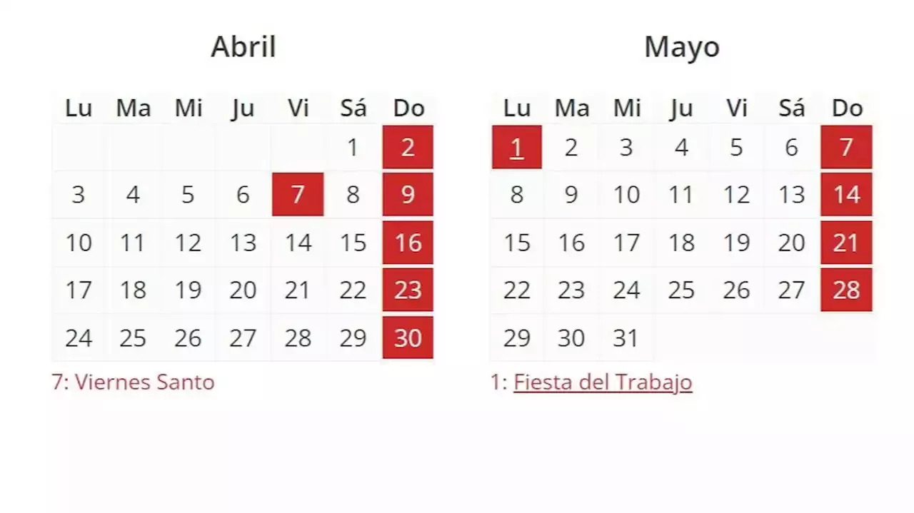 El Calendario Laboral De Tiene Festivos Nueve Comunes En Toda Espa A Espa A Head Topics