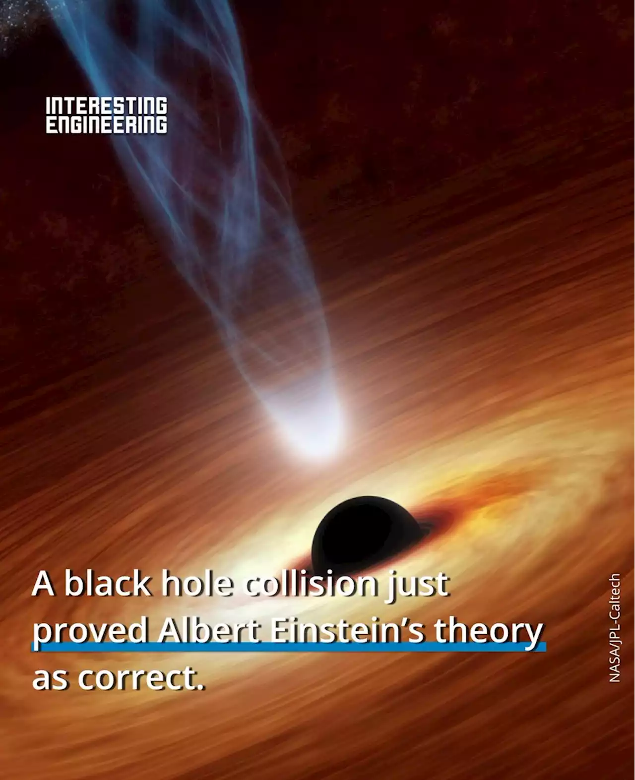 A black hole collision just proved Albert Einstein’s theory as correct