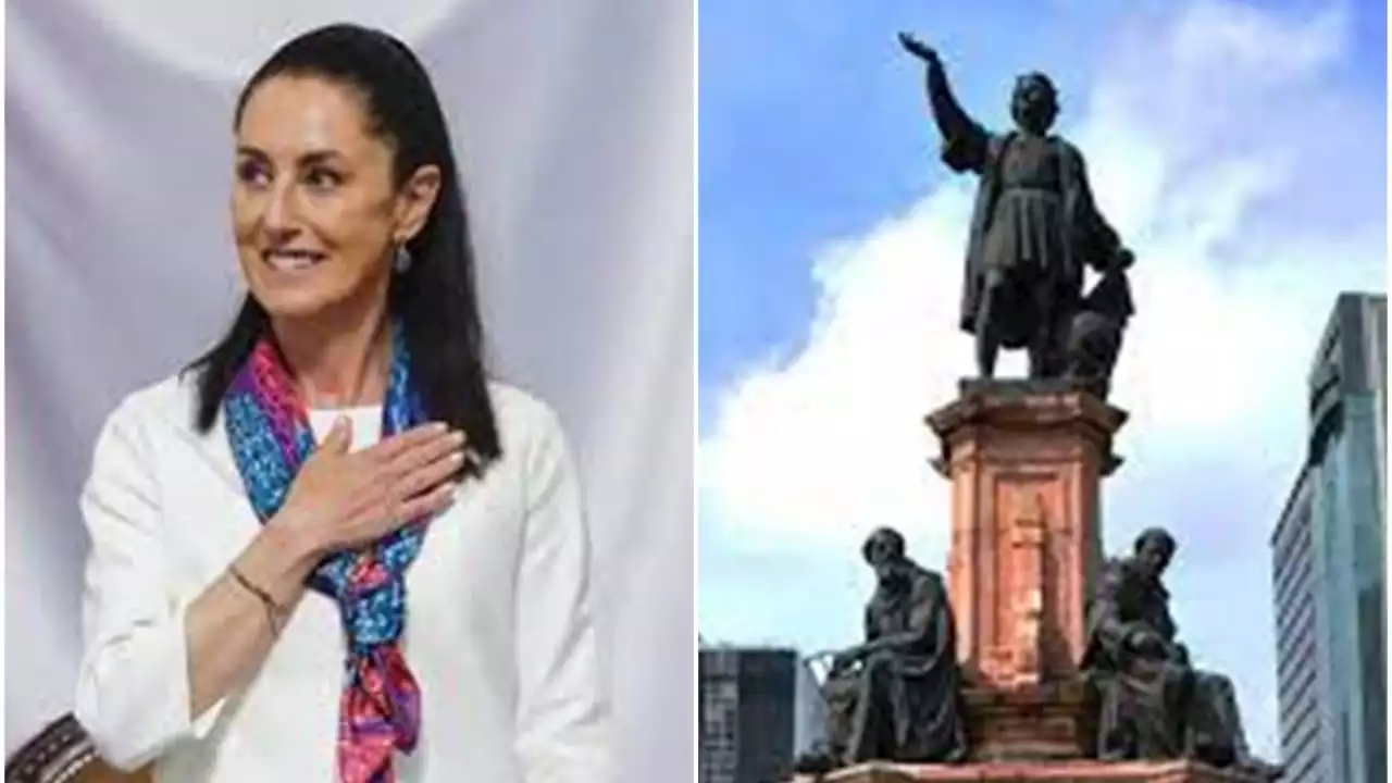 El pleito Sheinbaum contra la Miguel Hidalgo por la estatua de Cristóbal Colón