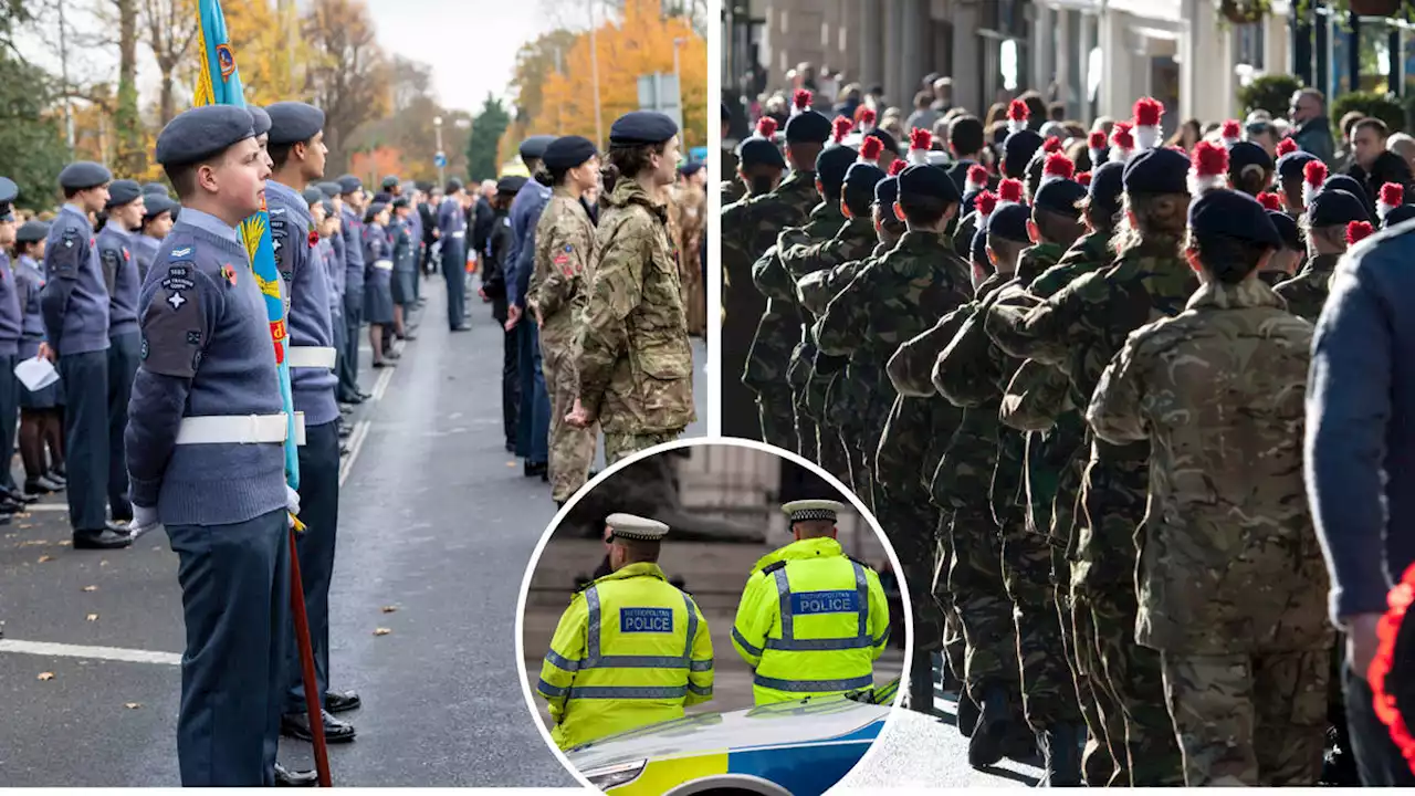 RAF Cadets warned Remembrance Sunday parade could break the law as police scrap 'gesture of goodwill'