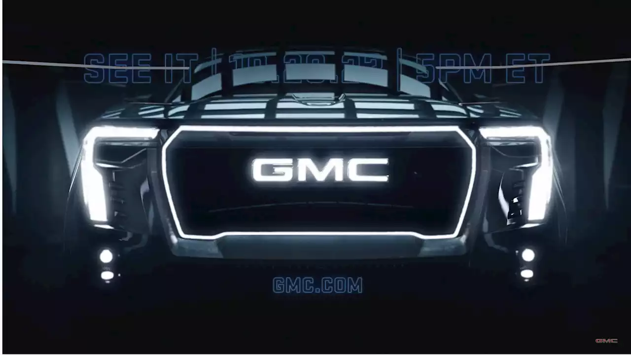 GMC Sierra EV Denali teased, debuts Oct. 20