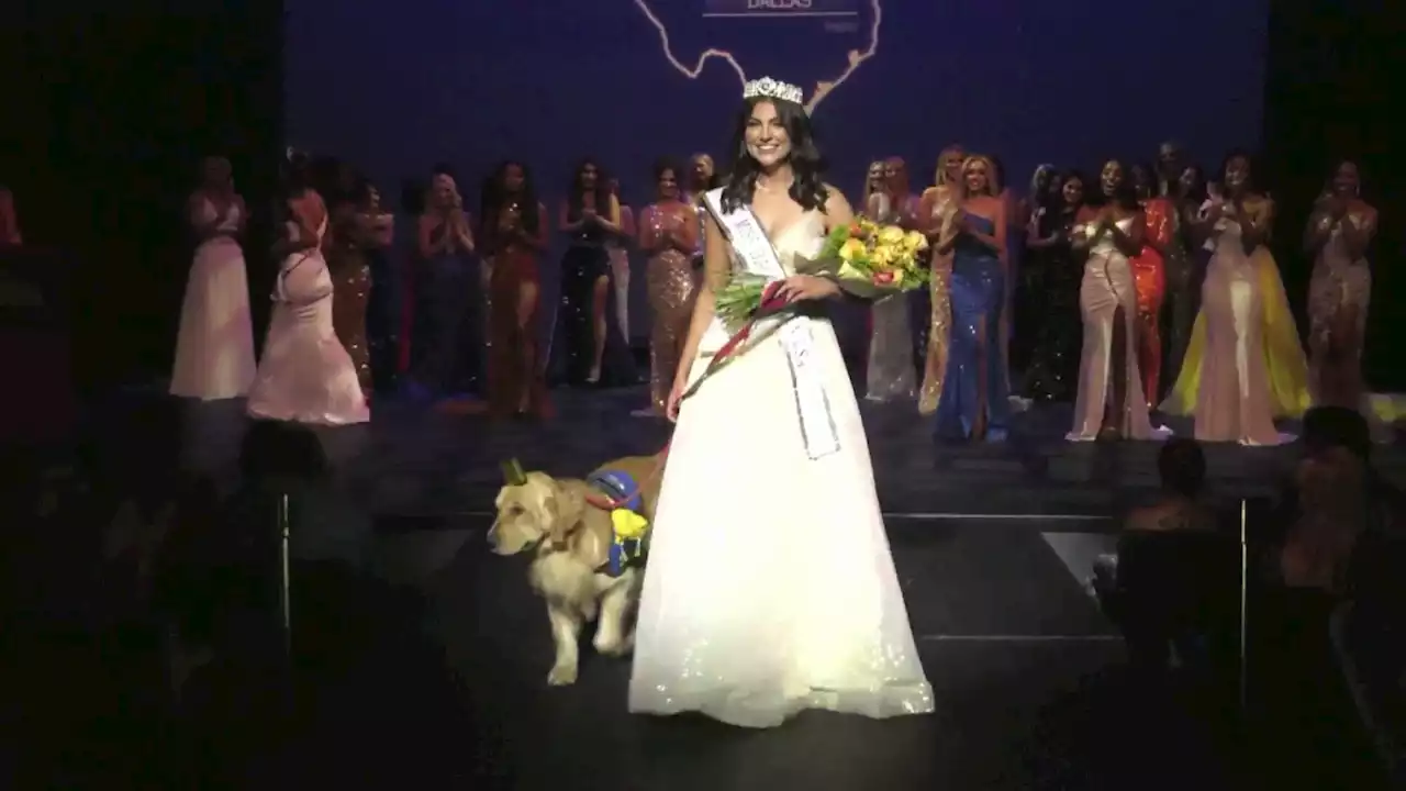 Sherman Teen With Epilepsy Crowned Miss Dallas Teen 2022 and Service Dog Gets Crown Too