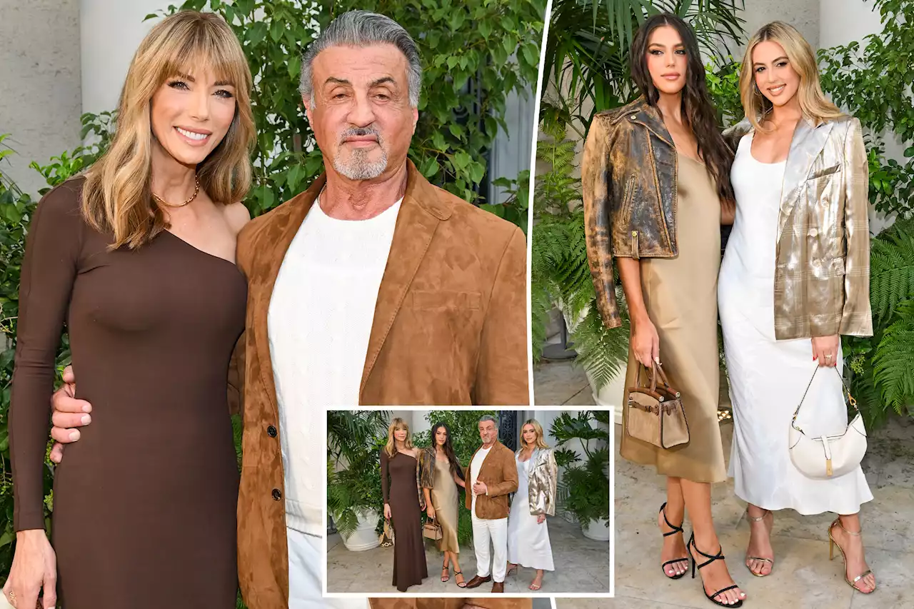 Sylvester Stallone, wife Jennifer Flavin and daughters hit Ralph Lauren show