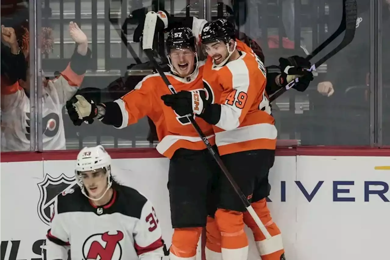 Flyers youth show out in a 5-2 season-opening win over the Devils