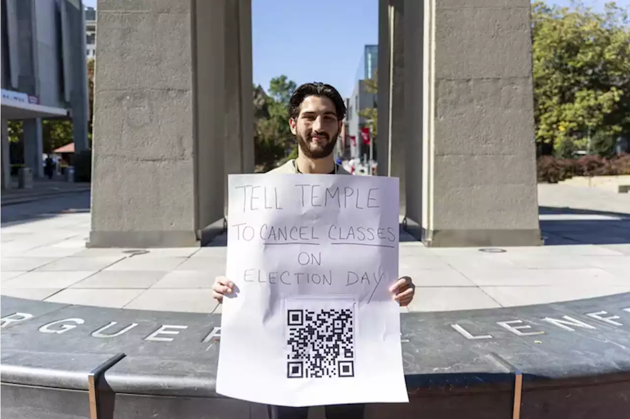 Temple student pushes school to cancel classes on Election Day and help drive people to the polls