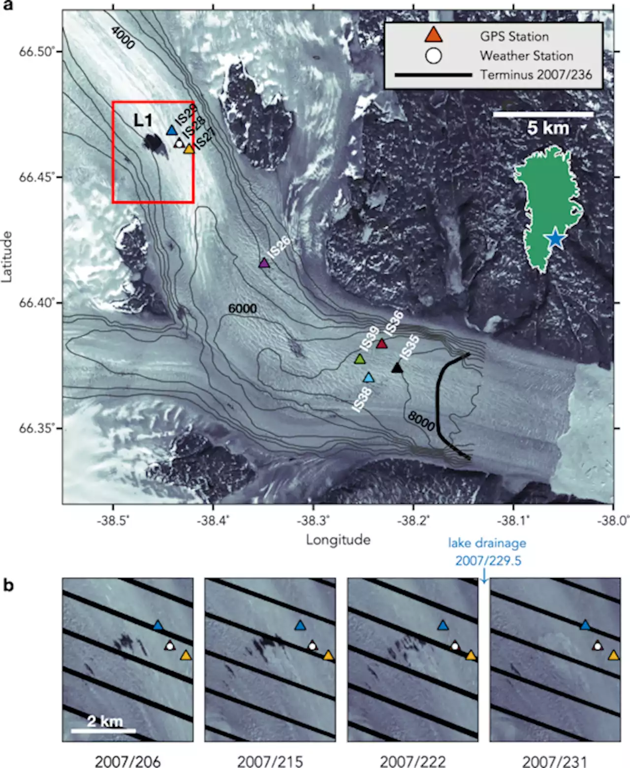 Tidewater-glacier response to supraglacial lake drainage - Nature Communications