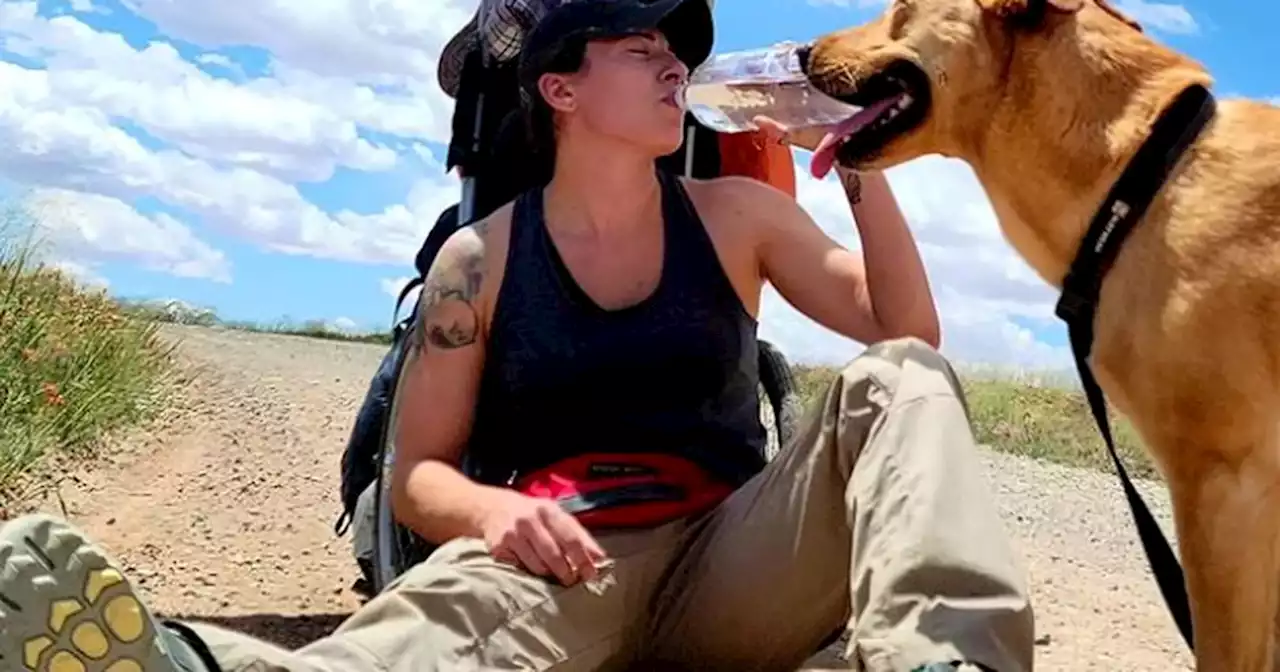 Woman and her dog are walking the length of the Colorado River from source to sea