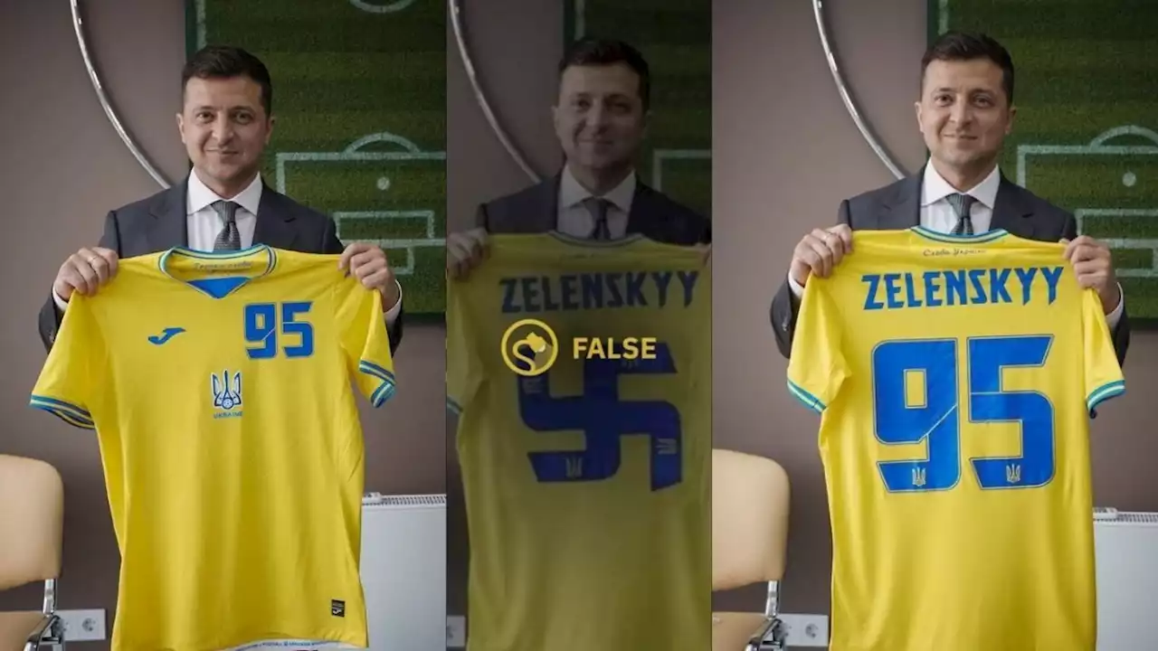 Zelenskyy Swastika Jersey Pic is Fake