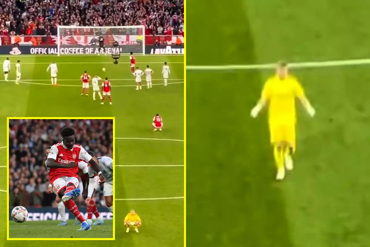 Footage shows Arsenal goalkeeper Ramsdale did same as Klopp for Saka penalty