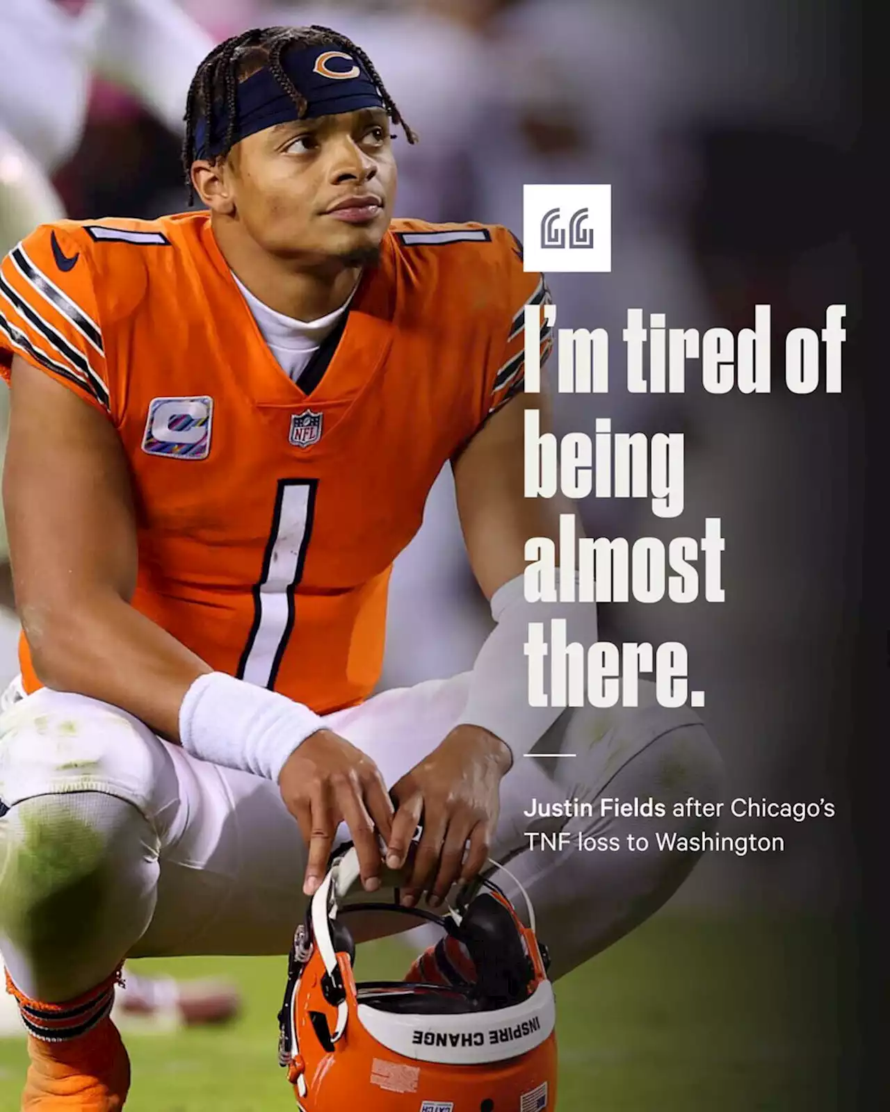 Greenberg: In latest ugly loss, Justin Fields learns it's painful to be a Bears QB