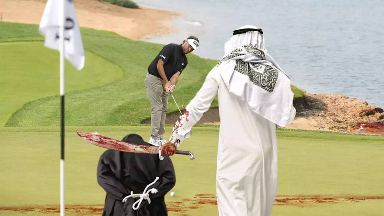 LIV Golfers On Saudi Course Forced To Putt Around Woman Being Beheaded