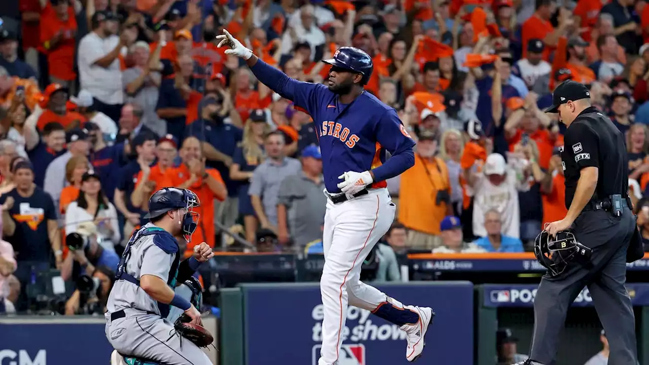 Yordan Alvarez homers again to give Astros' 2-0 series lead over Mariners